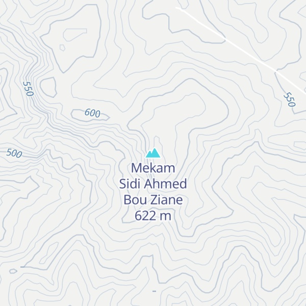 Map of Mekam Sidi Ahmed Bou Ziane