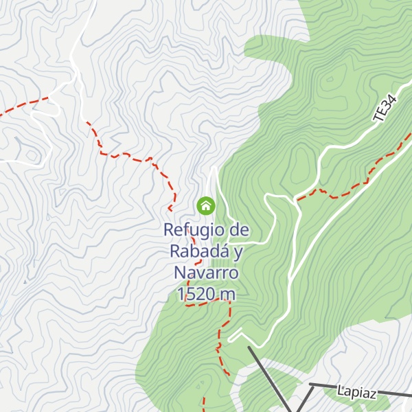 Map of Refugio de Rabadá y Navarro