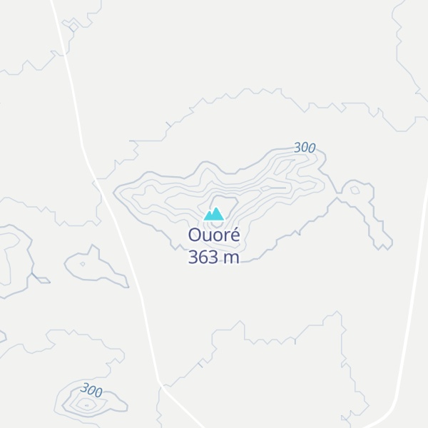 Map of Ouoré