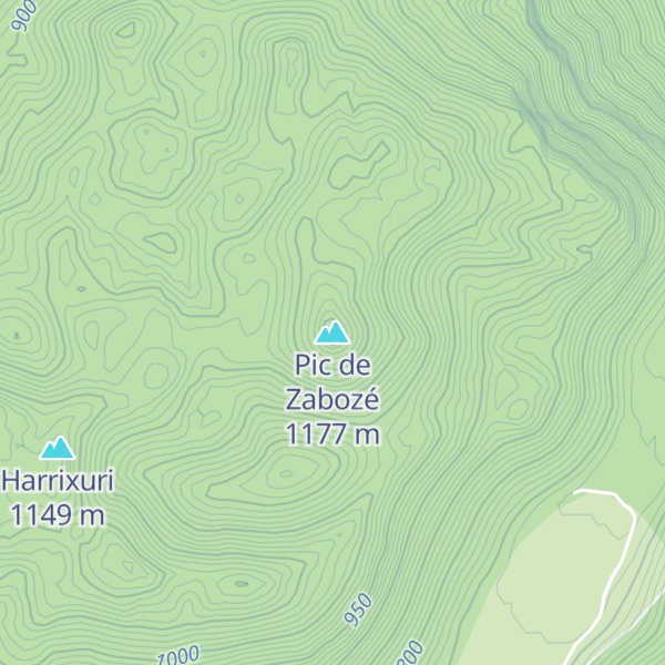 Map of Pic de Zabozé