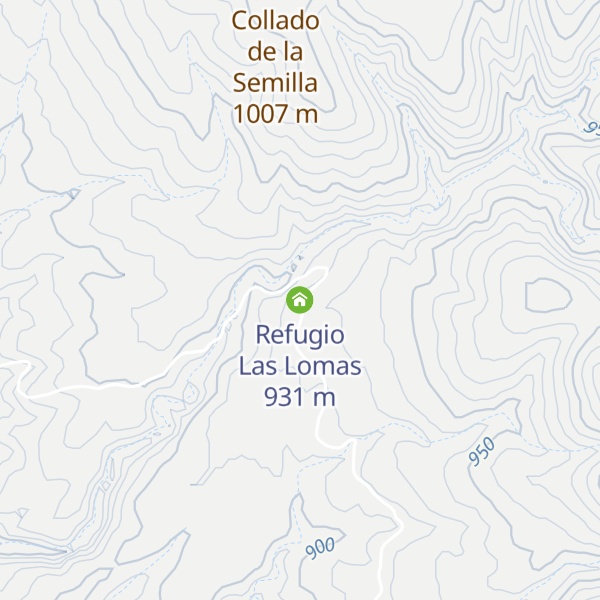 Map of Refugio Las Lomas