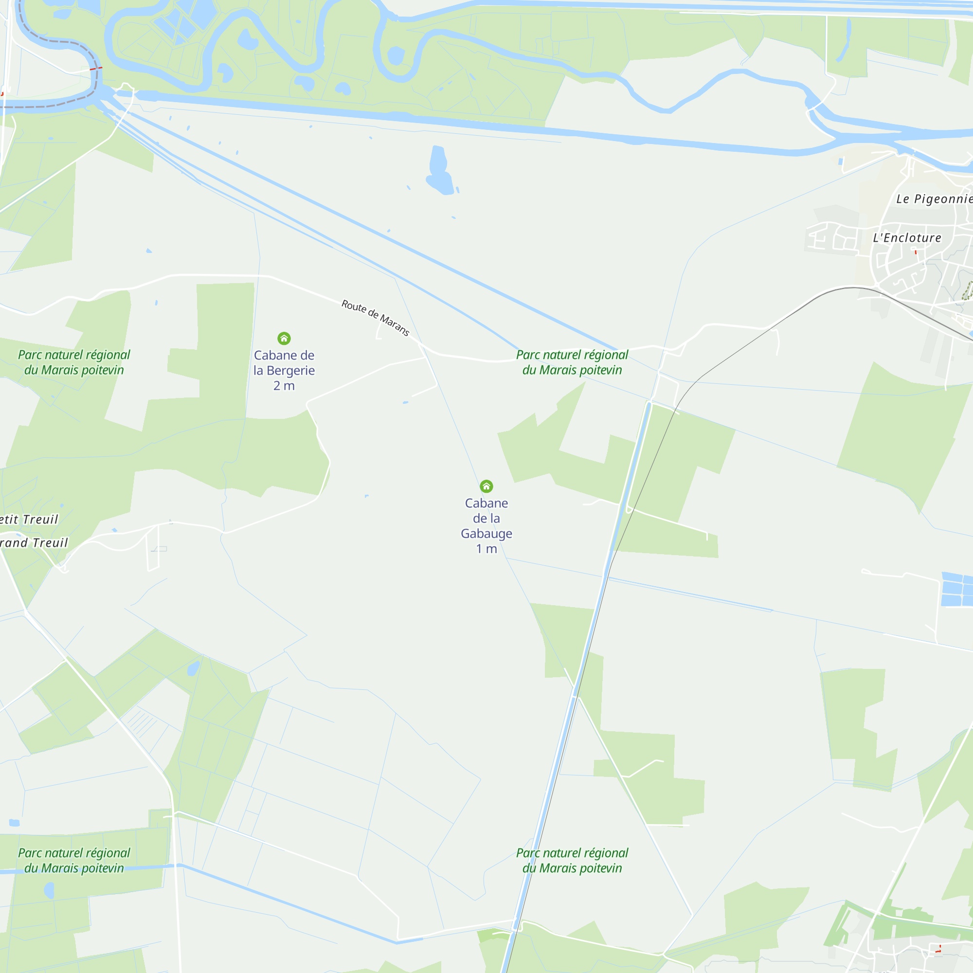 Cabane de la Gabauge map