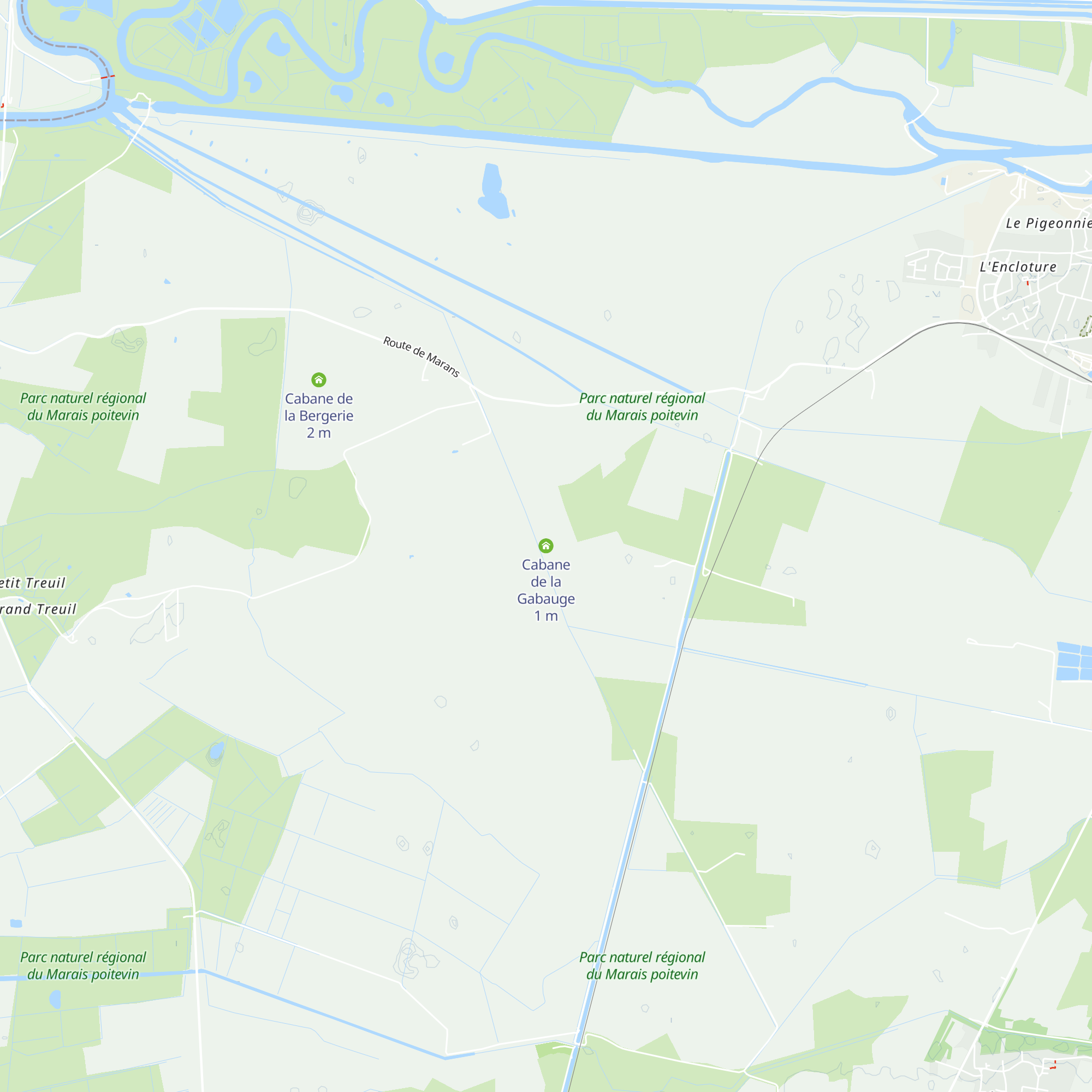 Cabane de la Gabauge map