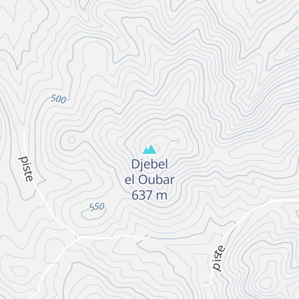 Map of Djebel el Oubar
