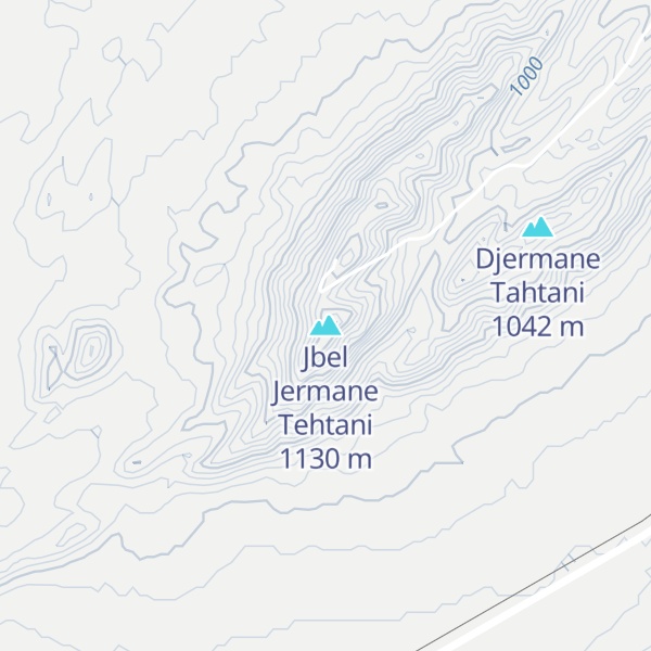 Map of Jbel Jermane Tehtani