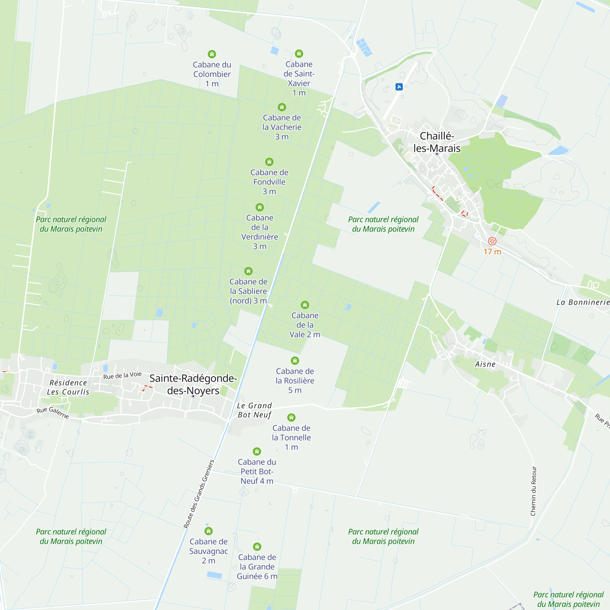 Cabane de la Vale map
