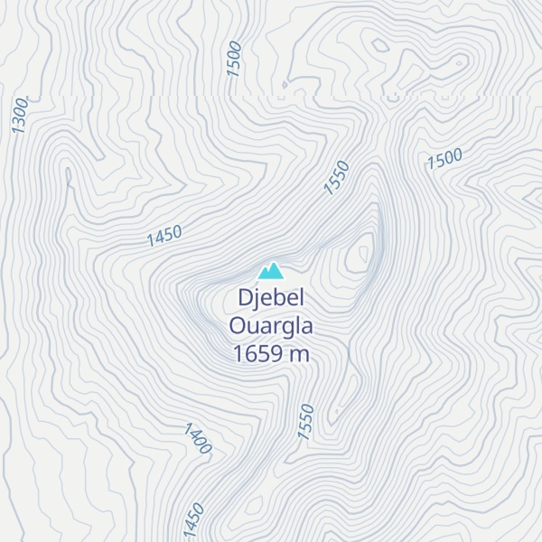 Map of Djebel Ouargla