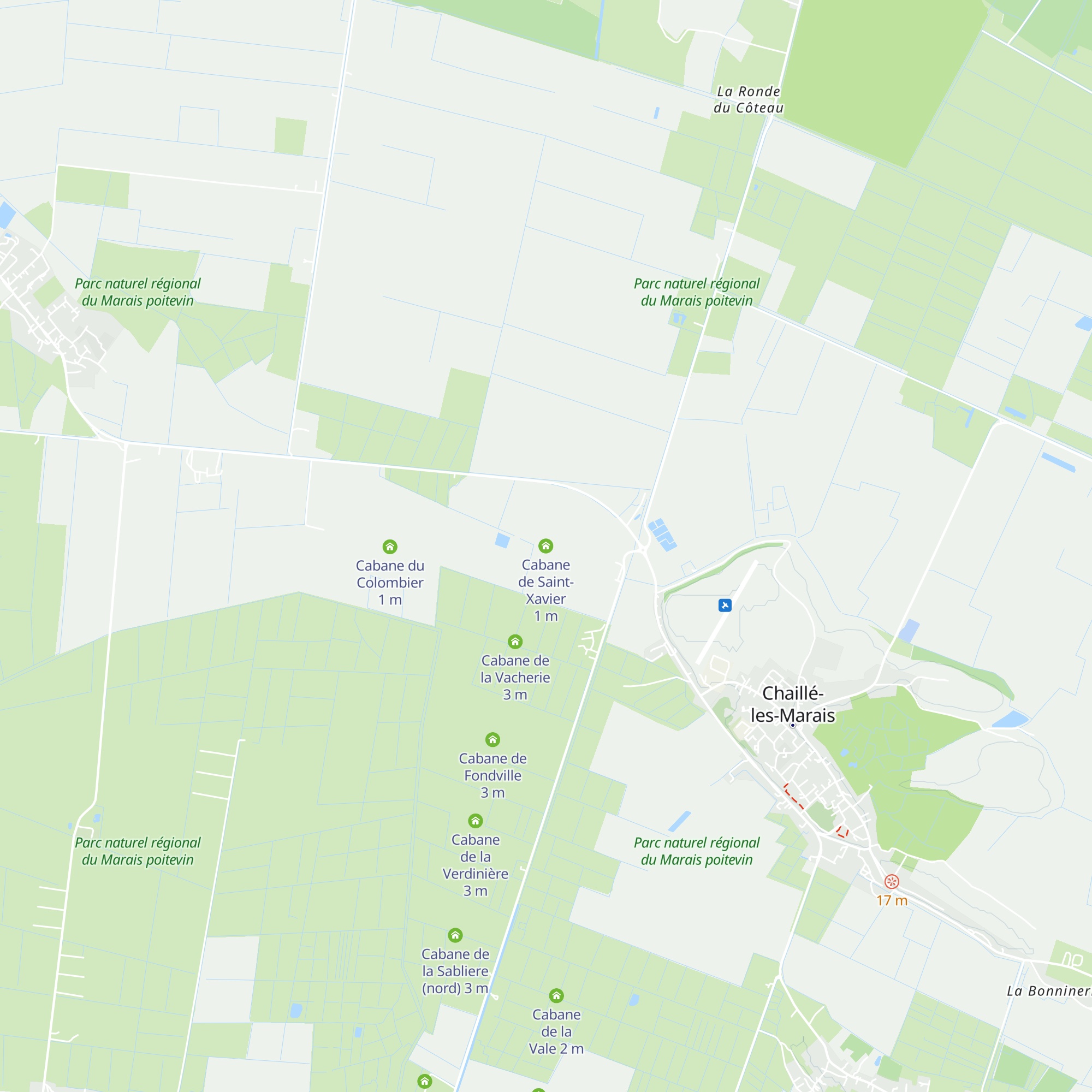 Cabane de Saint-Xavier map