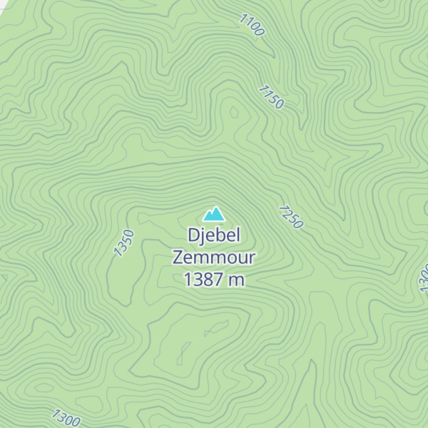 Map of Djebel Zemmour