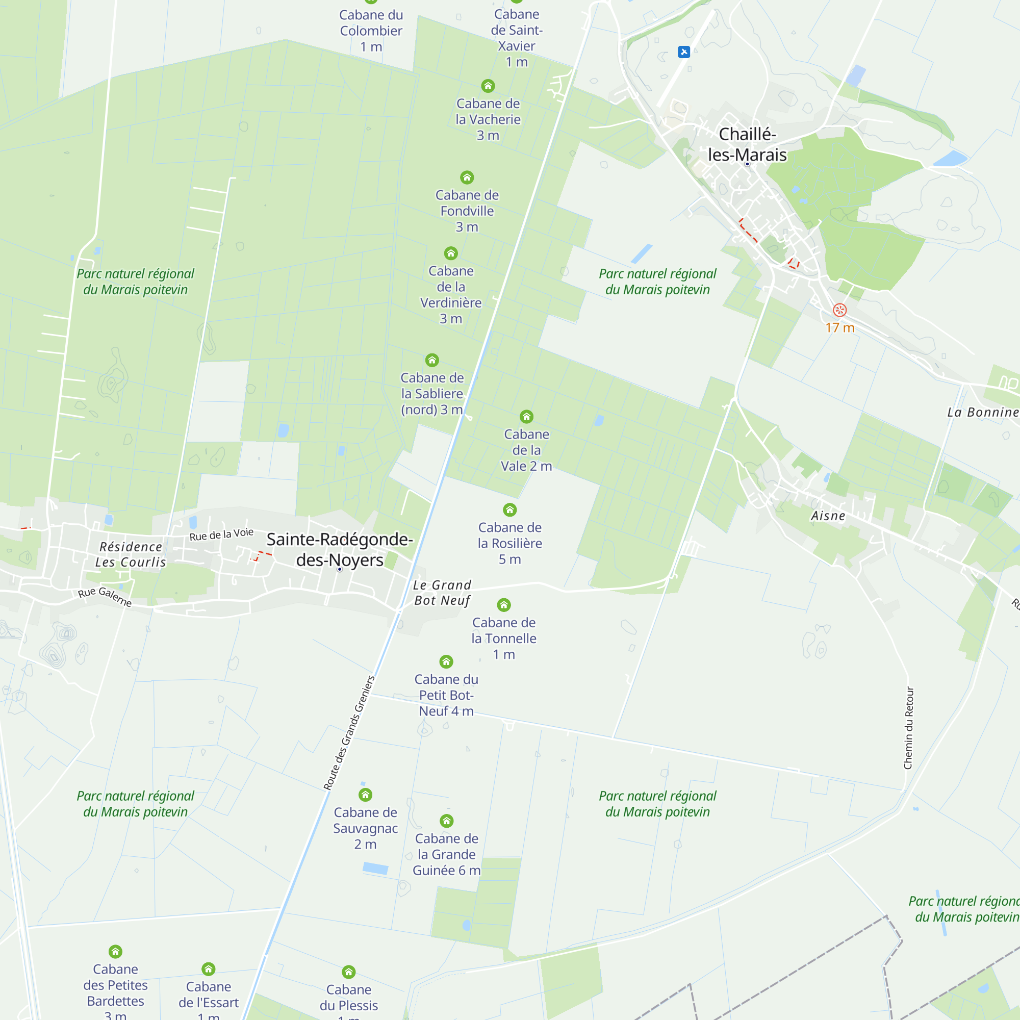 Cabane de la Rosilière map