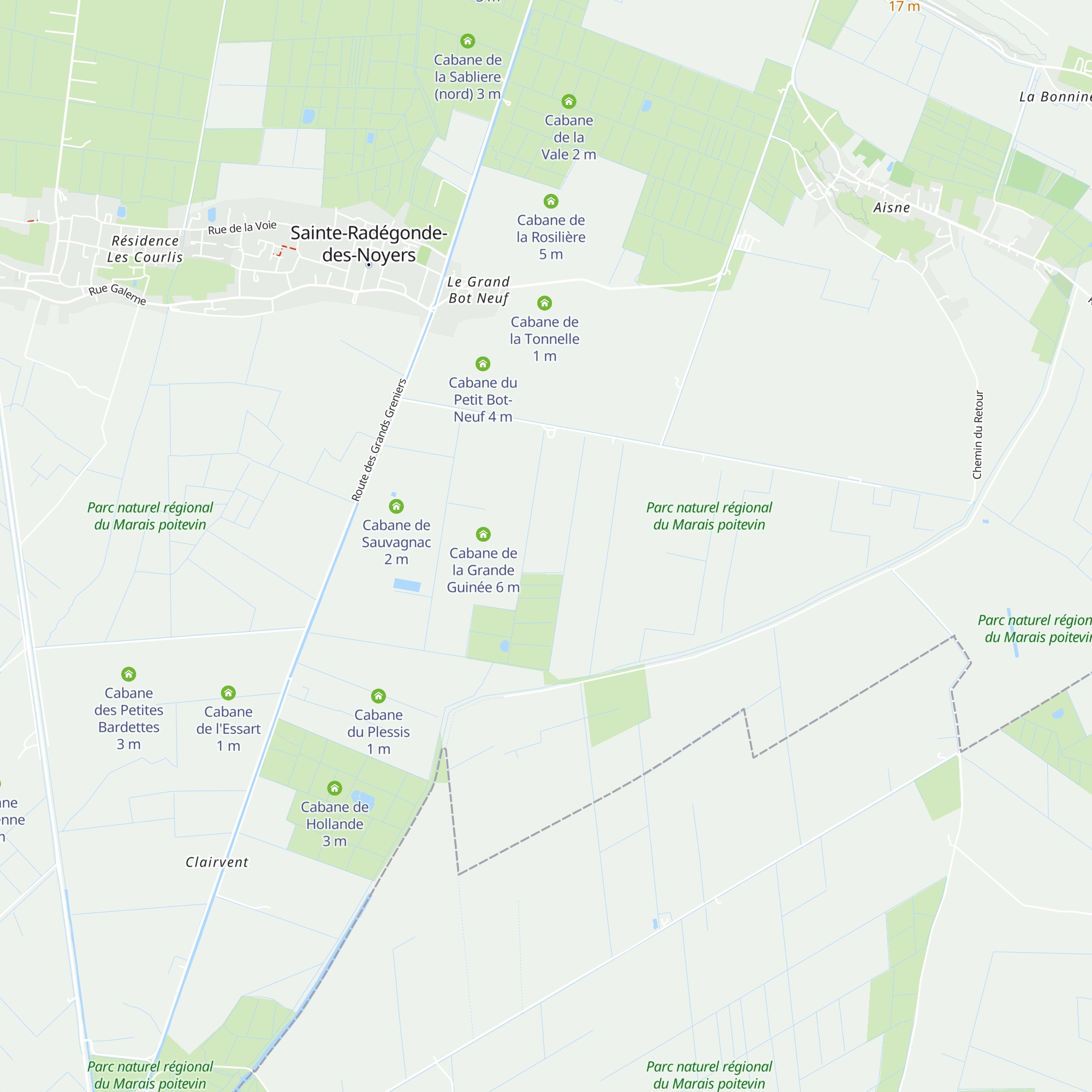 Cabane de la Soularderie map