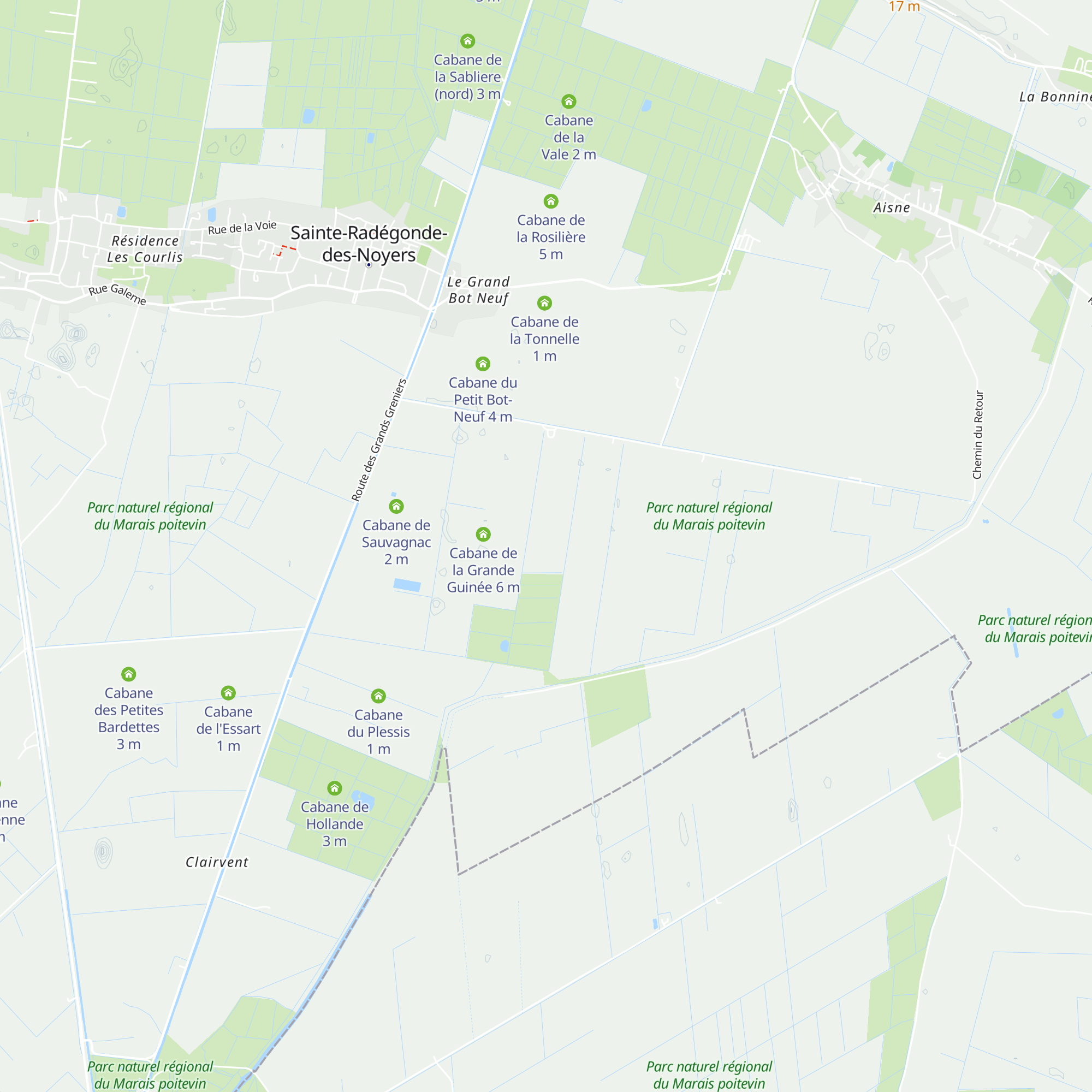 Cabane de la Soularderie map