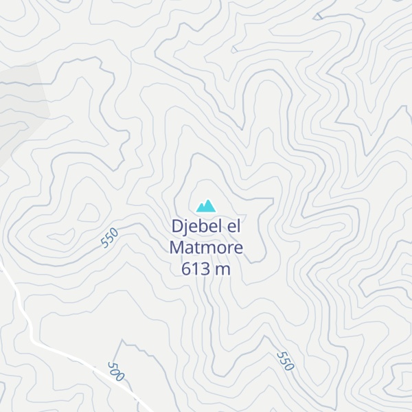 Map of Djebel el Matmore