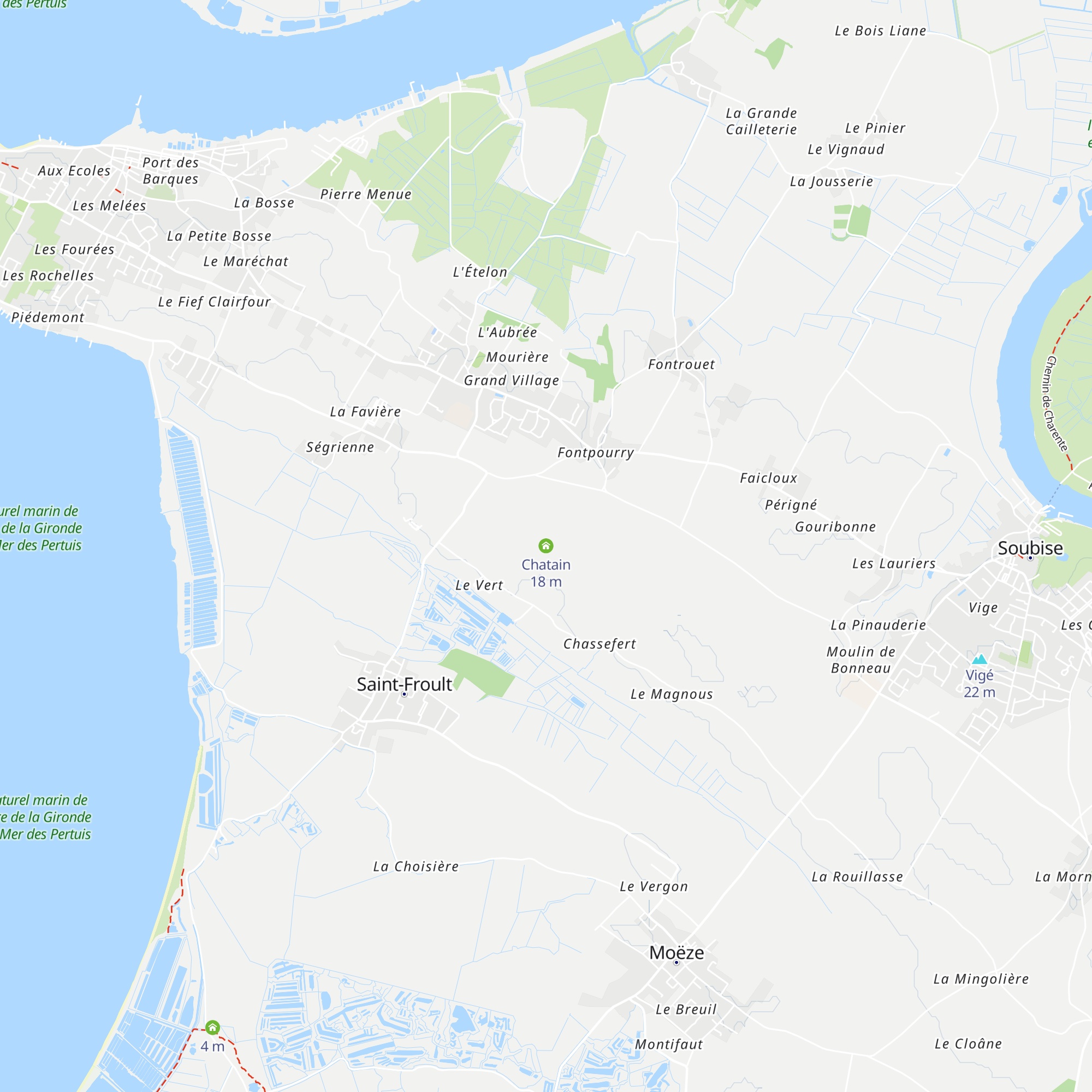 Chatain map
