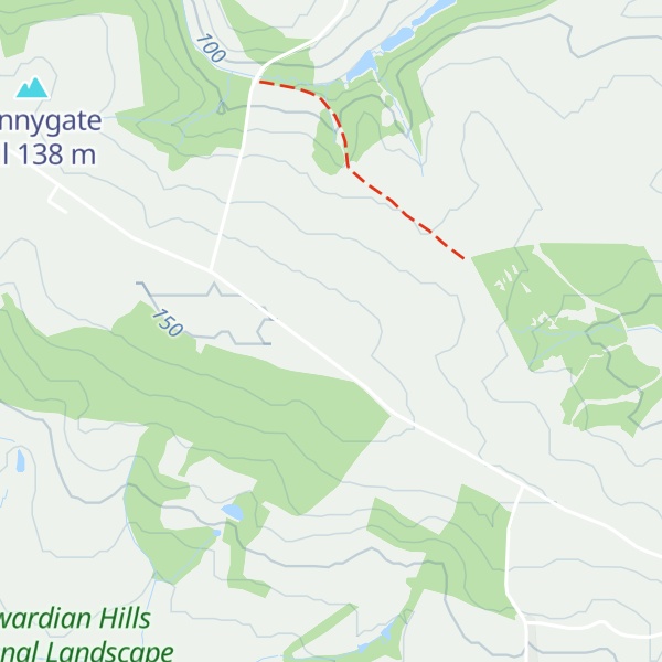 Map of Mugdale Hill