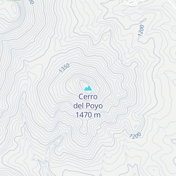 Map of Cerro del Poyo
