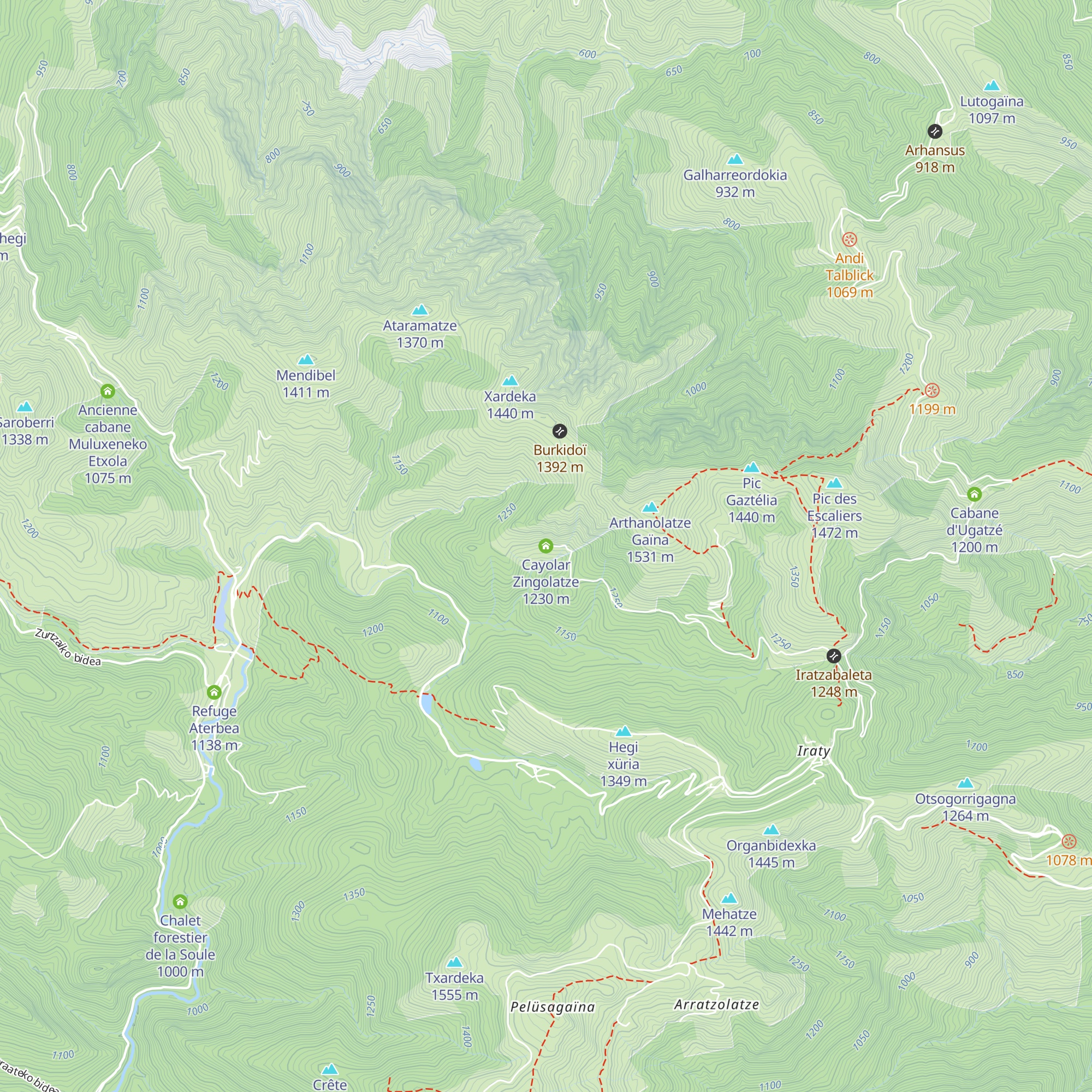Cayolar Zingolatze map