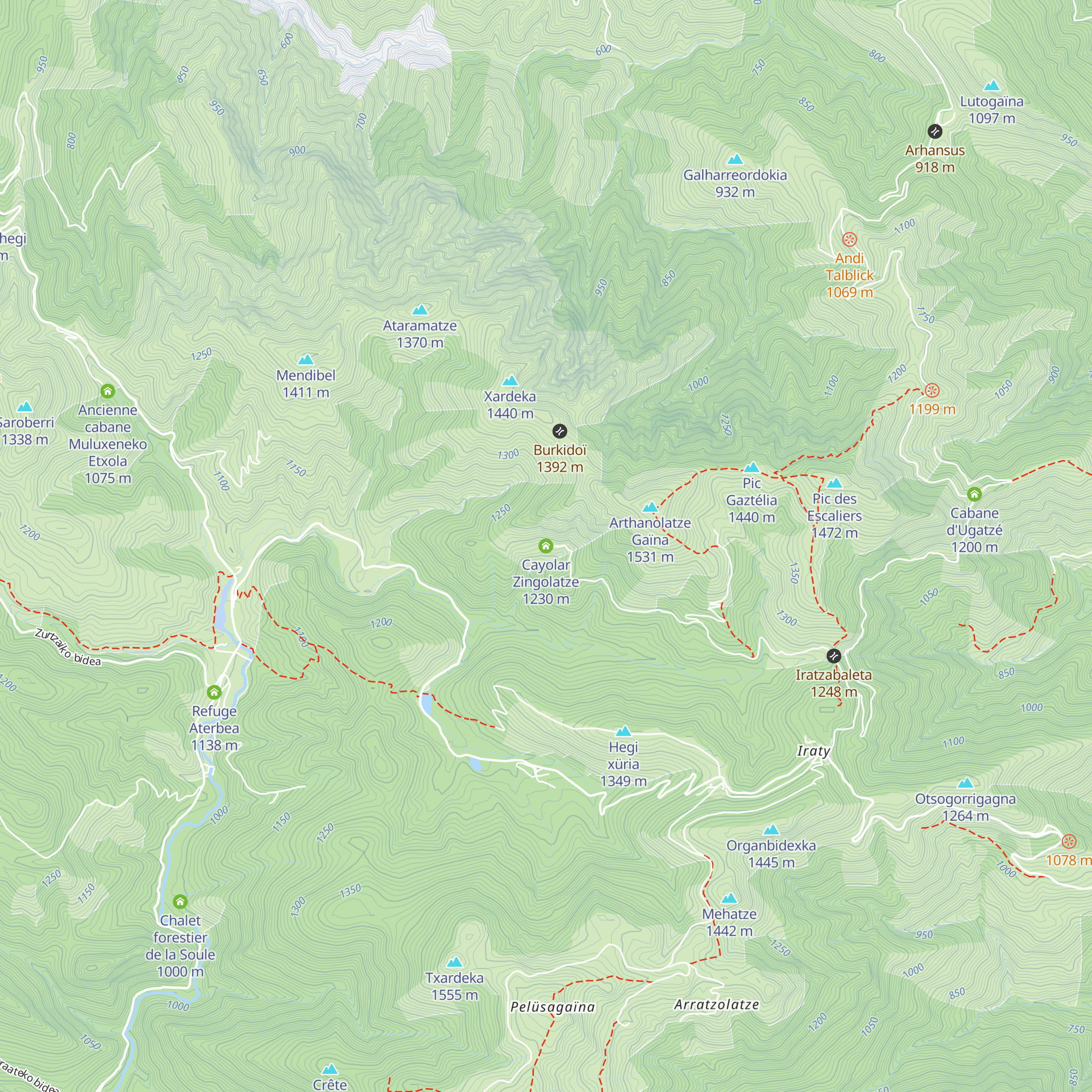 Cayolar Zingolatze map