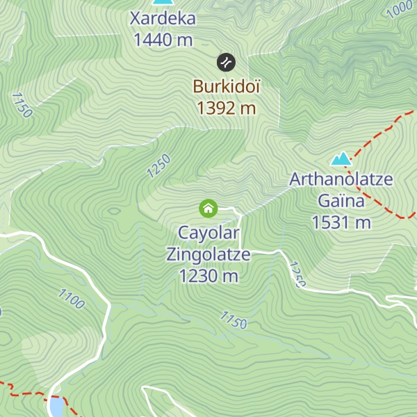 Map of Cayolar Zingolatze