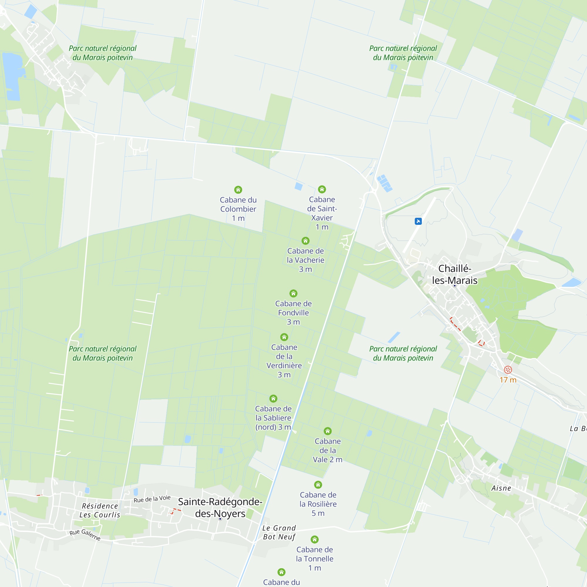 Cabane de Fondville map