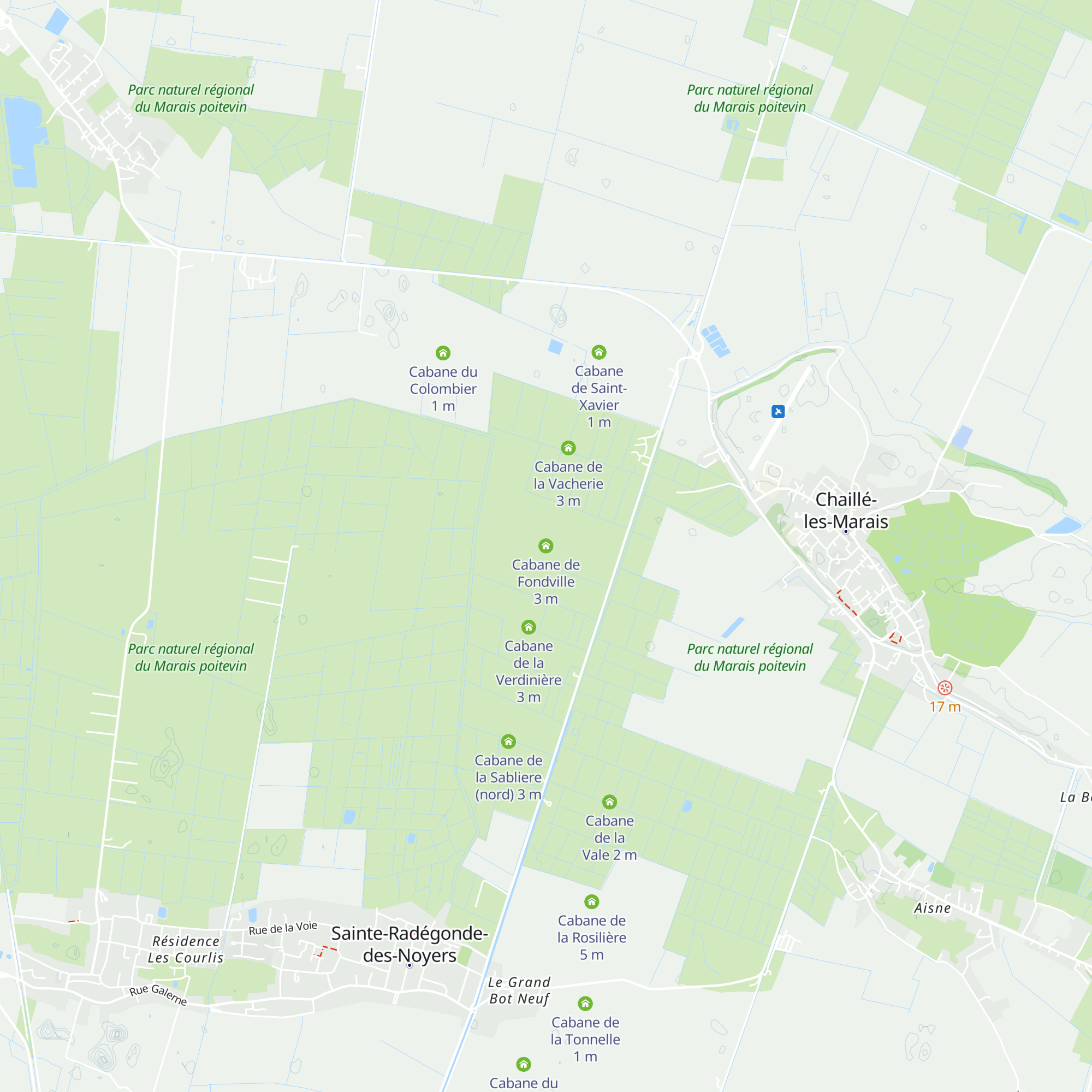 Cabane de Fondville map