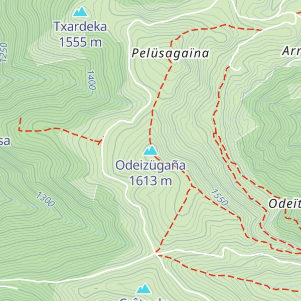 Map of Odeizügaña