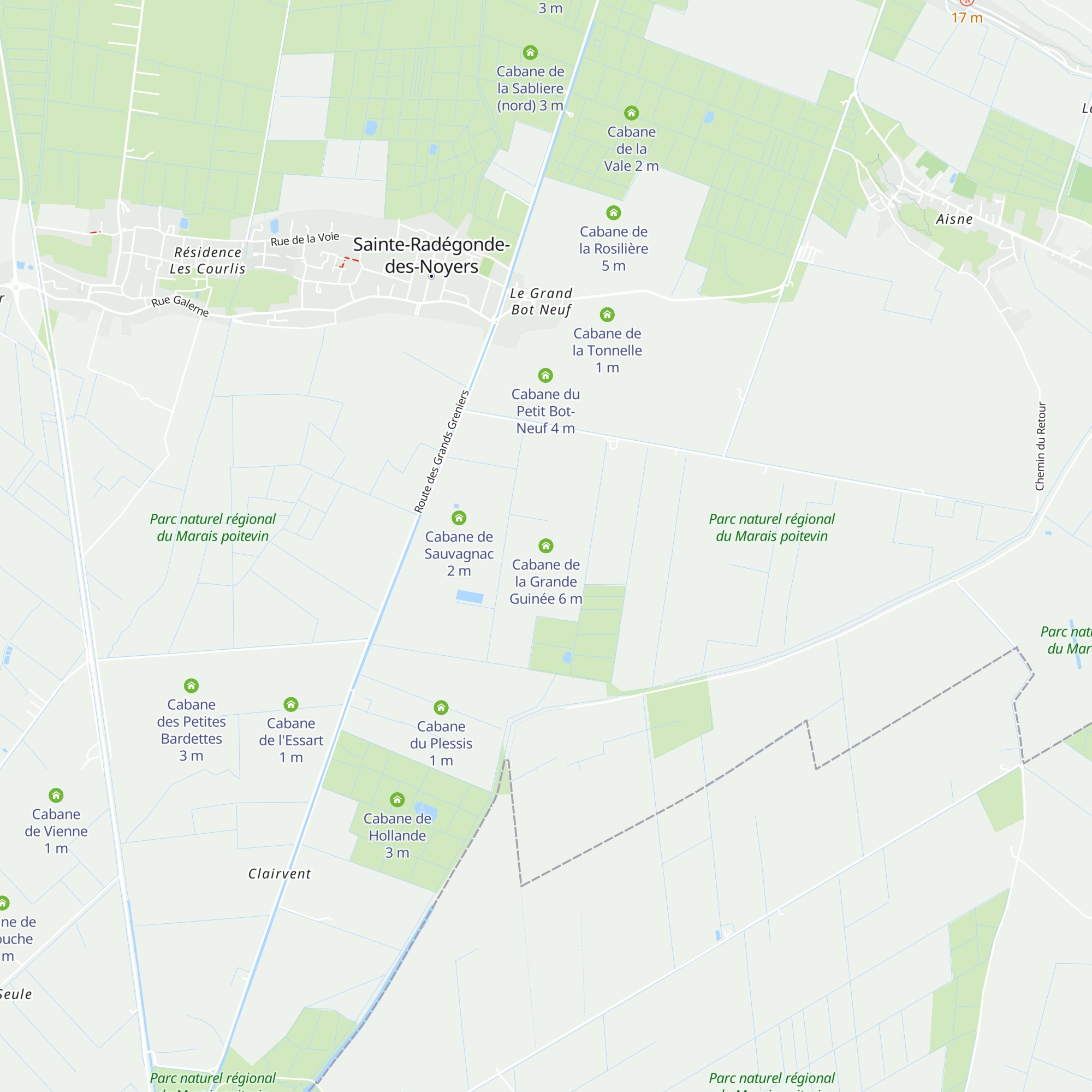Cabane de la Grande Guinée map