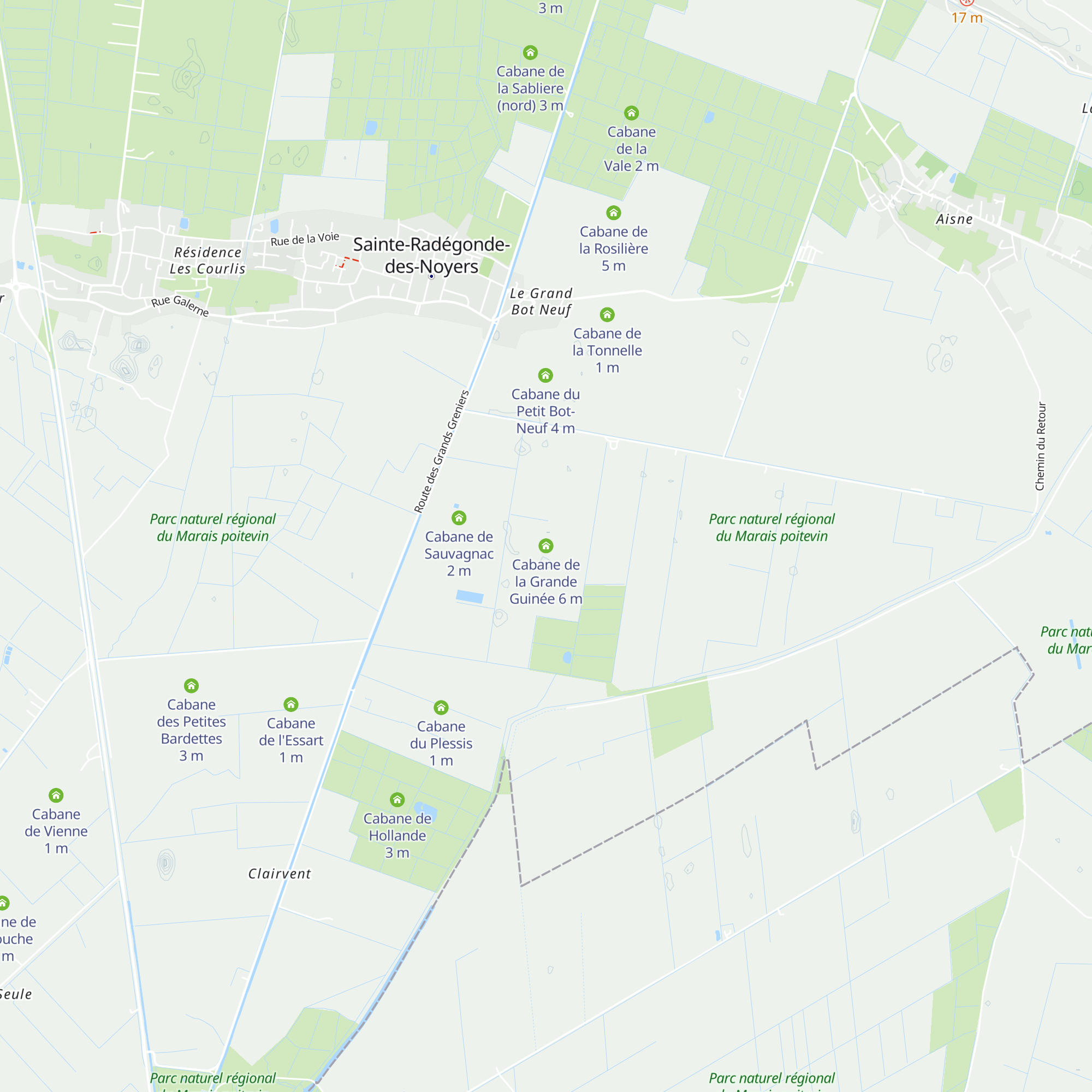 Cabane de la Grande Guinée map