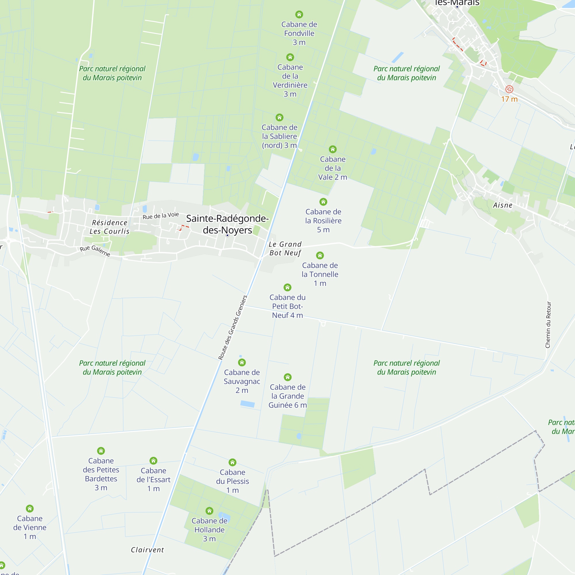Cabane du Petit Bot-Neuf map