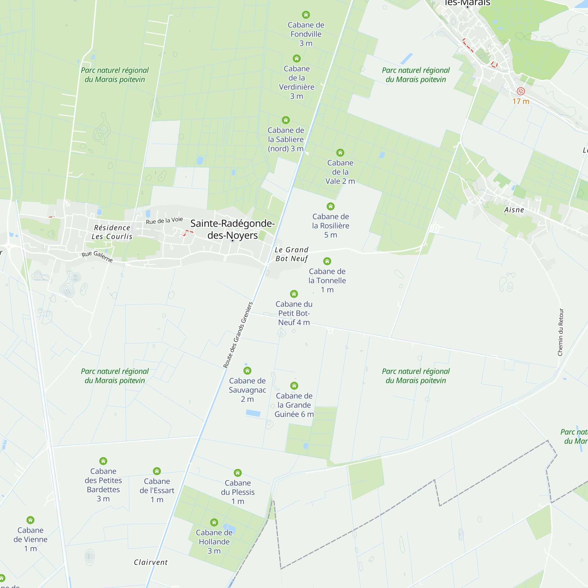 Cabane du Petit Bot-Neuf map