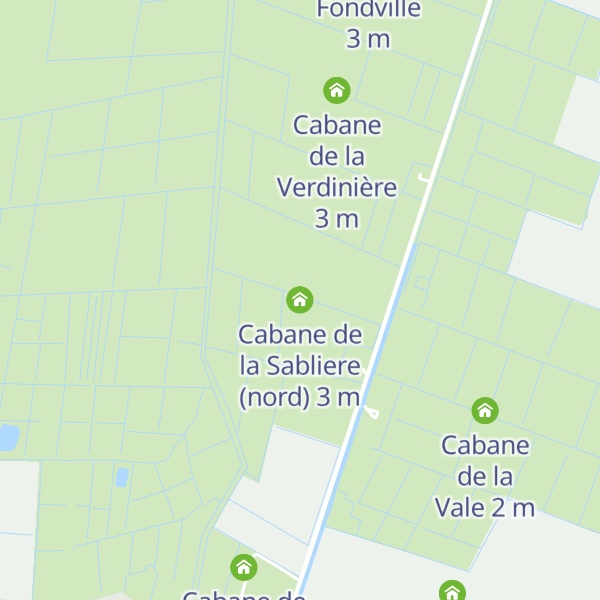 Map of Cabane de la Sabliere (nord)