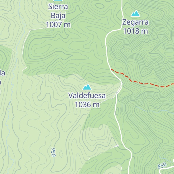 Map of Valdefuesa