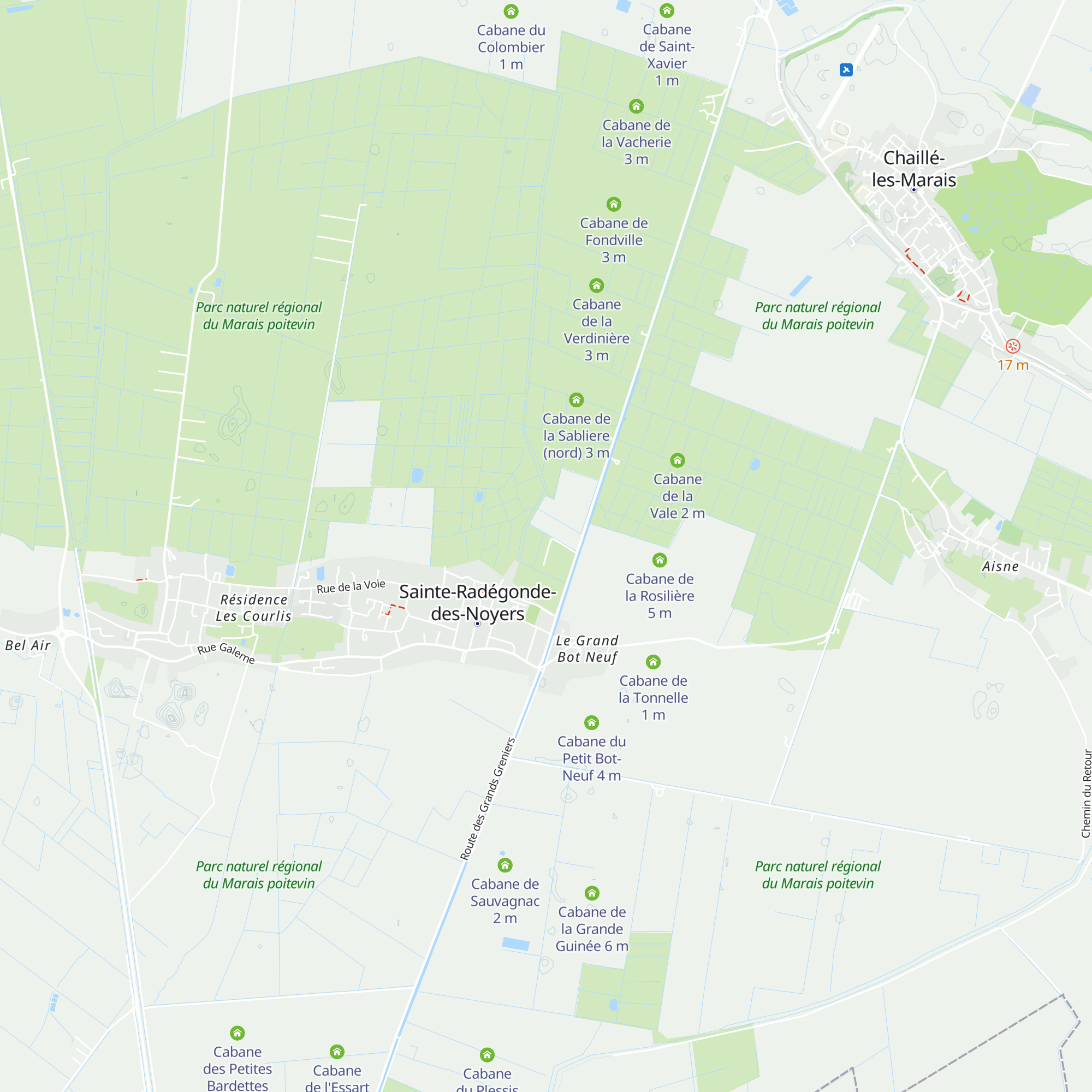 Cabane de la Sablière (sud) map