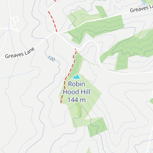 Map of Robin Hood Hill