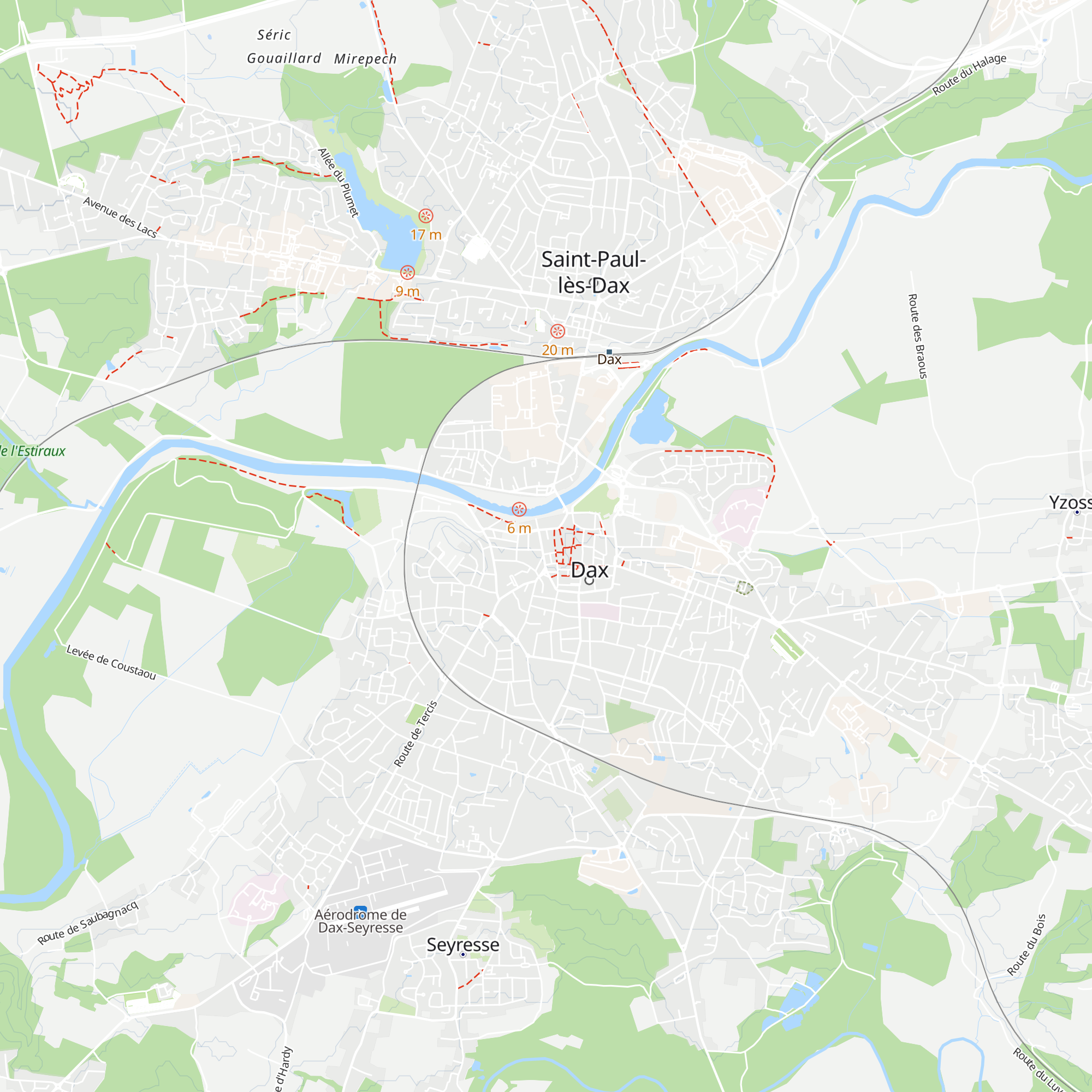 Office Intercommunal de Tourisme et du Thermalisme du Grand Dax map