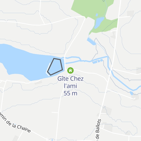 Map of Gîte Chez l'ami