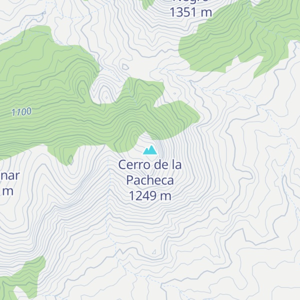 Map of Cerro de la Pacheca
