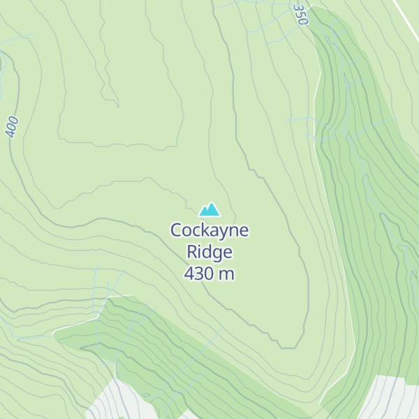 Map of Cockayne Ridge