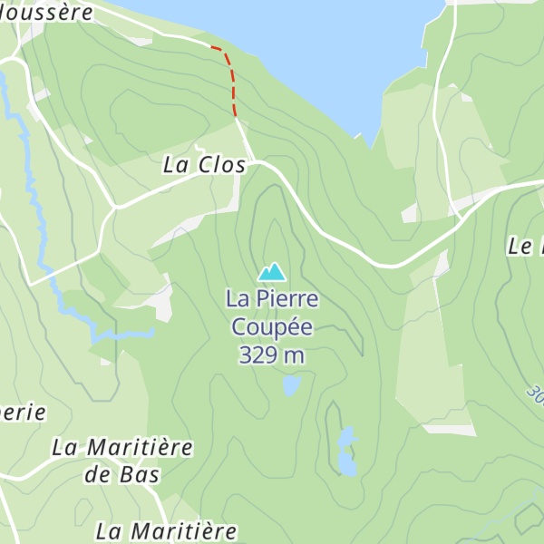 Map of La Pierre Coupée