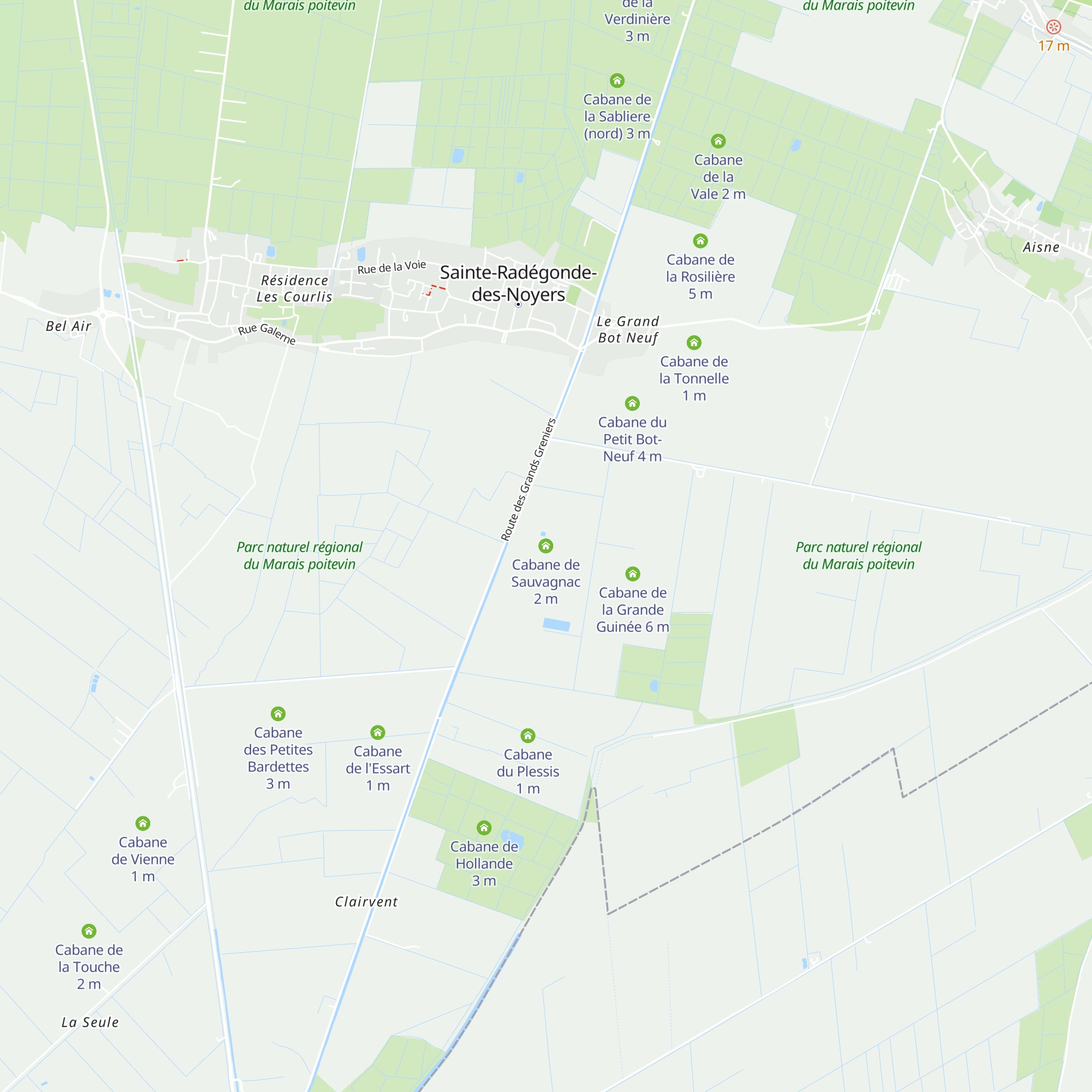 Cabane de Sauvagnac map