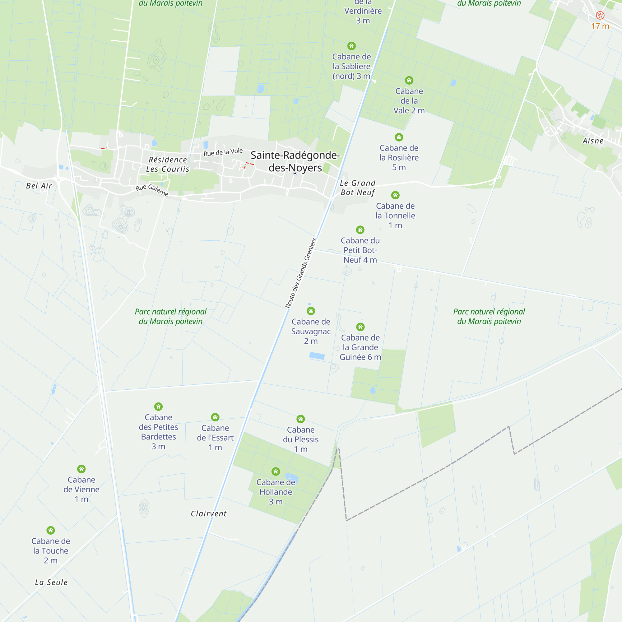 Cabane de Sauvagnac map