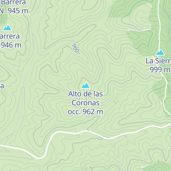 Map of Alto de las Coronas occ.