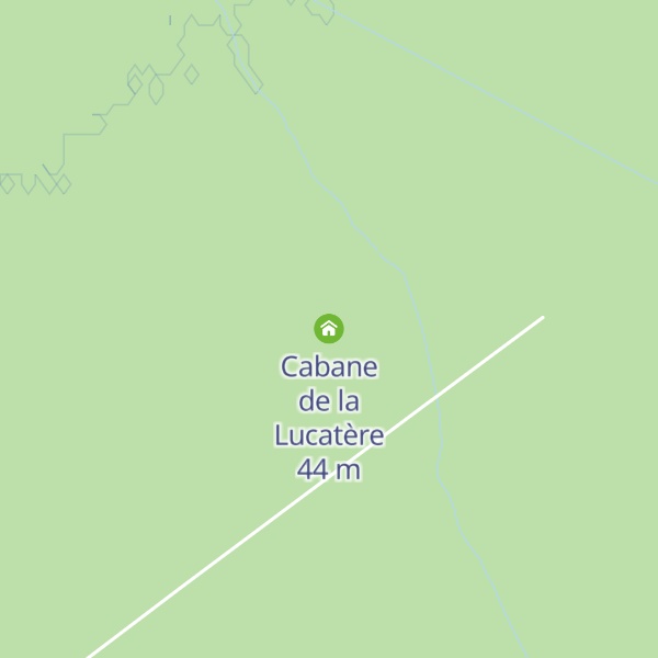 Map of Cabane de la Lucatère