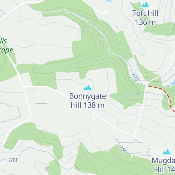 Map of Bonnygate Hill