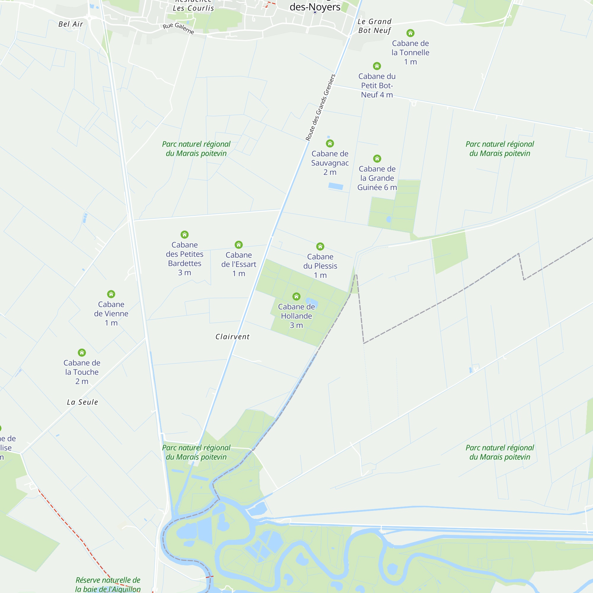 Cabane de Hollande map