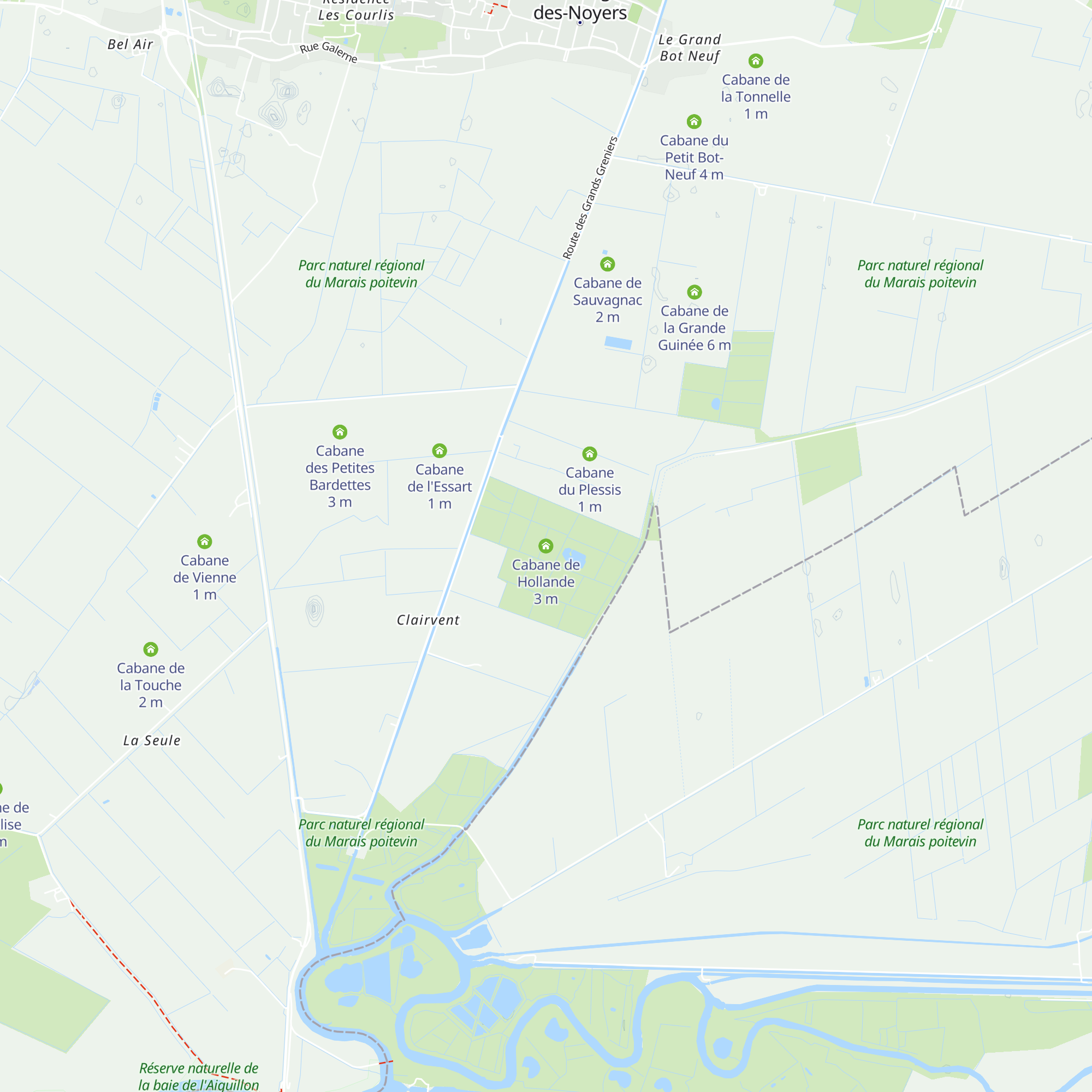 Cabane de Hollande map