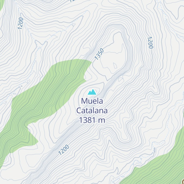 Map of Muela Catalana