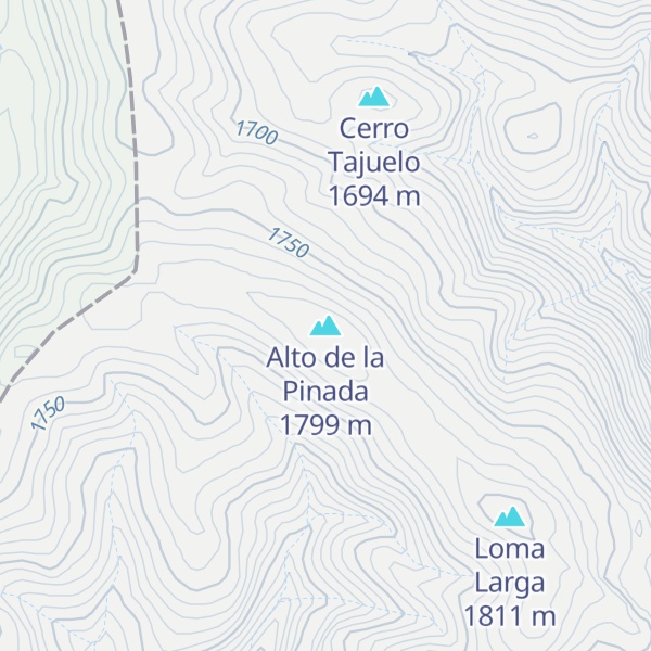 Map of Alto de la Pinada