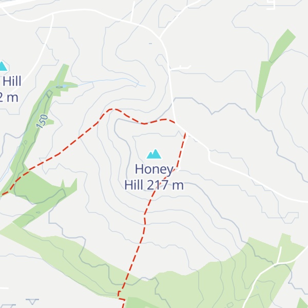 Map of Honey Hill