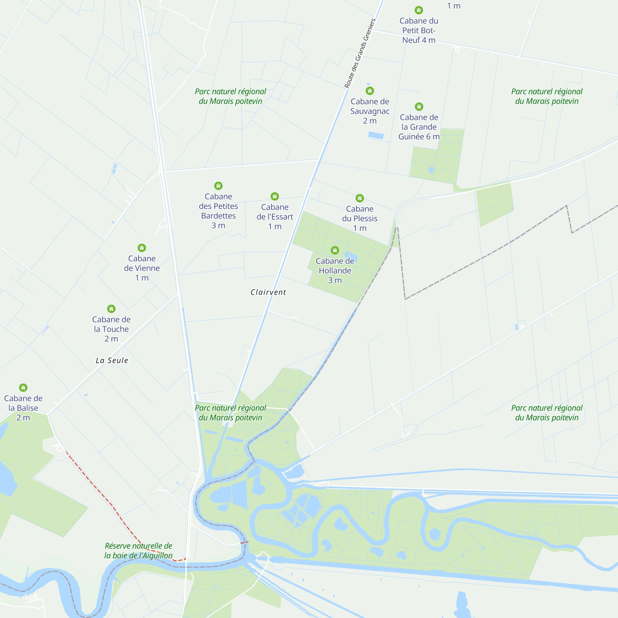 Cabane de Saint Ignace map
